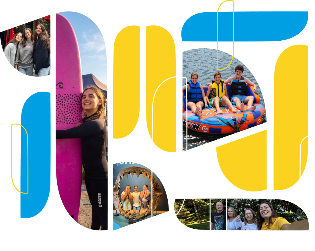 jóvenes disfrutando de actividades acuáticas, surf y convivencia en cursos de verano en el extranjero con InterWay jóvenes disfrutando de actividades acuáticas, surf y convivencia en cursos de verano en el extranjero con InterWay